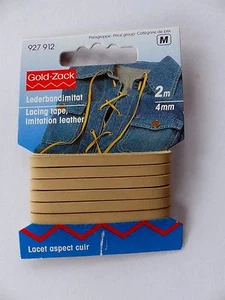 Lederbandimitat - 4 mm - beige - 2 m - Bild 1 von 1