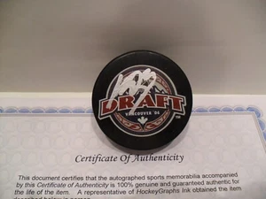 Kyle Okposo Autograph Signed 2006 NHL Draft Puck COA New York Islanders Buffalo - Picture 1 of 1