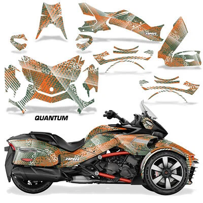 Roadster Graphics Decals Stickers For Can-Am Spyder F3-T Quantum O ArmyG - Image 1 of 3