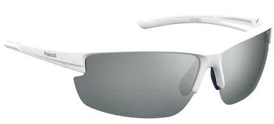New POLAROID Polarized Sunglasses PDL 7027/S 6HTEX 72-05 Matte White Frames  - Image 1 of 4