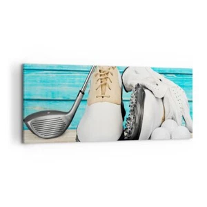 Wandbilder 120x50cm Leinwandbild Golf Ball Gras Sport Groß Bilder Art Wanddeko - Bild 1 von 10