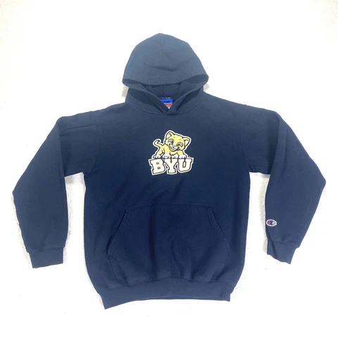 BYU Brigham Young University NCAA Youth Size XL Cougar Cub Hoodie Sweatshirt Cover