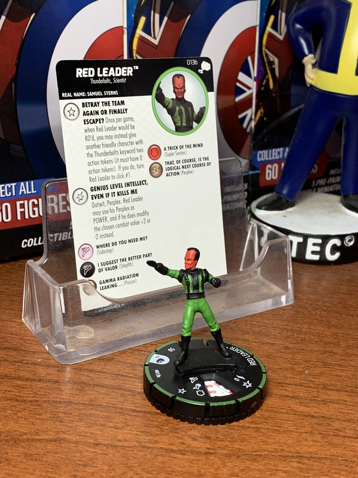 HEROCLIX  Red Leader 013b Uncommon Prime With Card The Mighty Thor Set - Image 1 of 1