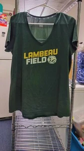 Champion Green Lambeau Field Green Bay Packers Athletic V-Neck T-Shirt Size XL - Picture 1 of 3