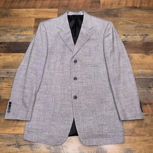 Brooks Brothers Tweed Blazer 40R Linen Silk Cotton Sport Coat Italy - Picture 1 of 15