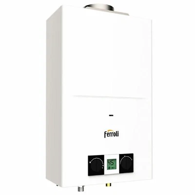 Scaldabagno a gas Metano 11 Litri Ferroli Pegaso Eco 11 Camera Aperta Low Nox