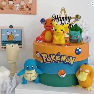 13 PCS/Set Pokemon Cake Decoration Toppers Pikachu Party Happy Birthday Pokemon - Picture 1 of 6