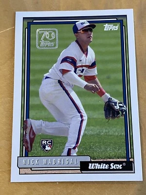 2021 Topps Series 2 70 Years Of Topps Nick Madrigal Rookie #70YT-42 White Sox RC - Image 1 of 2