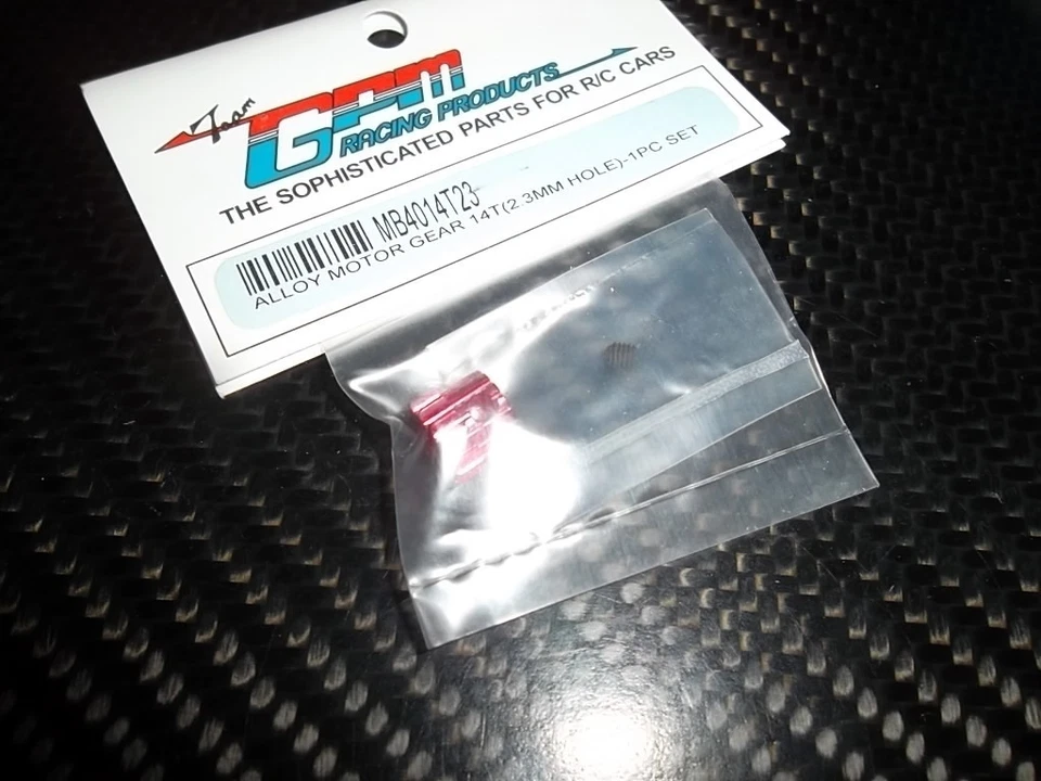 GPM MB4014T23 pignon alu 14 dts rouge ( trou 2.3 mm ) ANDERSON MB4 - Photo 1/1