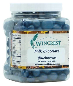 Mirtilli ricoperti di cioccolato al latte WinCrest - 1,5 libbre - spedizione accelerata gratuita! - Foto 1 di 2