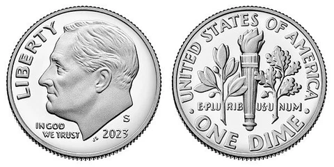 2023 S Proof Roosevelt Silver Dime PRE-SALE Cover