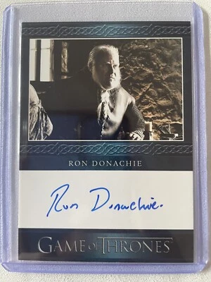 Game Of Thrones Complete Series V2 Ron Donachie Rodrik Cassel Autograph Blue - Image 1 of 2