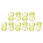 10Pcs 3mm LED Lamp Socket Light Emitting Diode Holder Cap Yellow