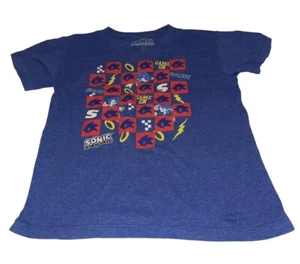 Sega Sonic The Hedgehog XS (6-7)  Blue Short Sleeve T-Shirt - Picture 1 of 5