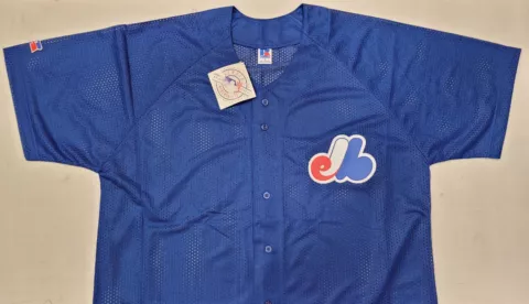 Russell Athletic Jersey ~ Montreal Expos ~ Blue ~ MLB Authentic Cover