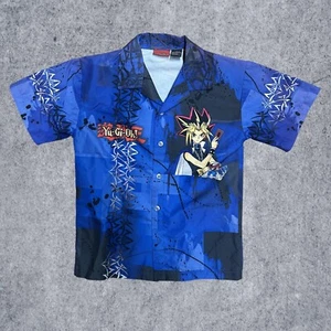 Vintage Yu-Gi-Oh Button Up Vintage Shirt AOP Button Up Mens XS - Picture 1 of 5