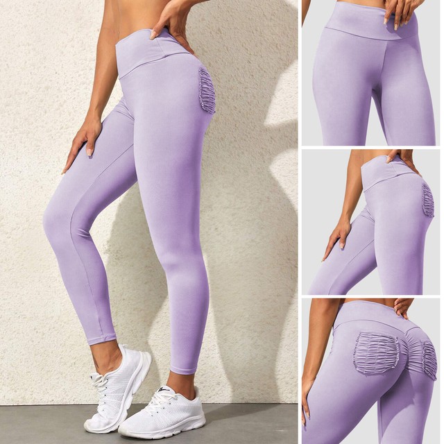 Women Tik tok Leggings Push Up Ruched High Waist Gym Yoga Pants