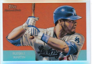 2010 Topps National Chicle RUSSELL MARTIN Refractor #047/499 Los Angeles Dodgers - Picture 1 of 2