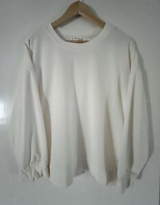 H&M: Ladies Cream Sweatshirt - Size M