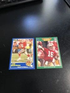 1989 Score #1 JOE MONTANA, 1989 Pro Set #381 HOFer, Hall of Famer) (2) Card Lot - Picture 1 of 8
