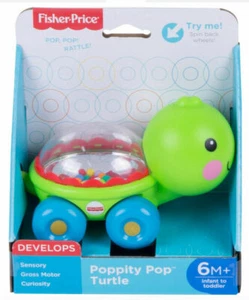 Fisher-Price ppopity Pop Turtle, Rolling, popping fun! 6M+ - Picture 1 of 4