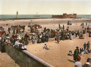 New Brighton Beach ENG Photochrome EPC1143 Art Print A4 A3 A2 A1 - Picture 1 of 1