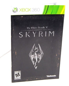 Instruction Manual Only The Golden Scrolls 5 Skyrim 2011 XBOX 360 No Game  - Bild 1 von 4