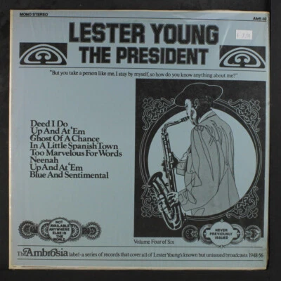 LESTER YOUNG: the president, vol. 4 AMBROSIA 12" LP 33 RPM - Image 1 of 2