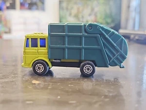 Vintage Toy Car - Maisto Light Dark Green Garbage Truck Refuse Trash  - Picture 1 of 9