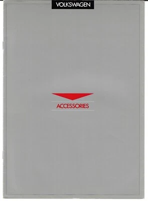 Volkswagen Accessories 1986-1987 UK Market Brochure Polo, Golf, Jetta, Scirocco - Image 1 of 2