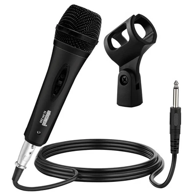 5Core XLR Microphone Dynamic Mic Karaoke Singing Studio Mics Handheld Microfono - Image 1 of 4