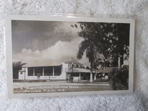 RPPC Panama Canal Zone France Field US Army Air Corps Base Postcard The Theater - Picture 1 of 3