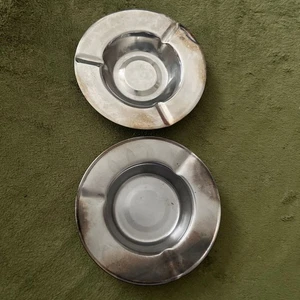 Antiker Aluminium Aschenbecher Showa Retro Detektiv Drama Requisite Dekor - Bild 1 von 10