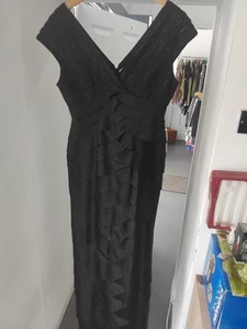 Vestido de Ocasión Adrianna Papell Sin Mangas Negro Encaje 10 - Imagen 1 de 5