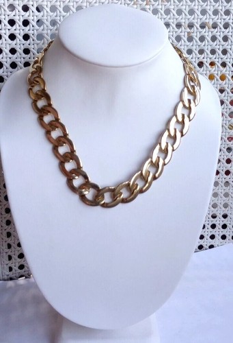 VETEMENTS Collana catena cordino grande 3 4" alta tono oro hip hop uomo donna 18"