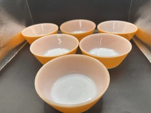 "Cuenco de chile de cereal naranja de vidrio federal de colección de 5"" - utensilios de cocina modernos de mediados de siglo" - Imagen 1 de 6
