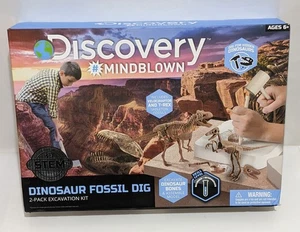 Discovery Mindblown Dinosaur Fossil Dig 2-Pack Excavation Kit (Ages 6+) - Picture 1 of 2