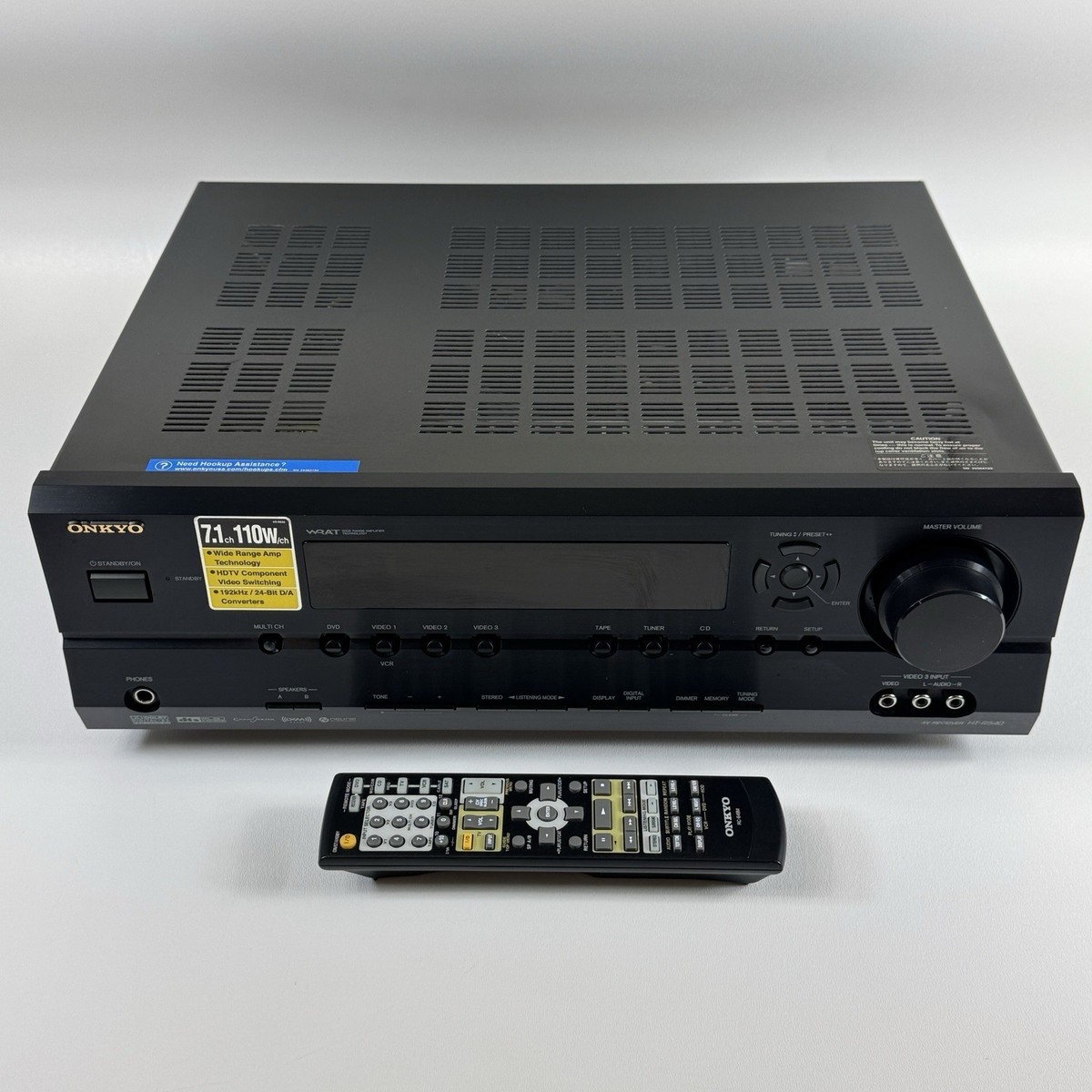 AVアンプ ONKYO AVDIGITAL SURROUND AMPLIFIER Onkyo Quartz Synthesized Tuner Amplifier R1 Stereo Home