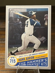 2019 Topps Heritage High #THGH-1 Hank Aaron Hr No. 715 Atlanta Braves - Bild 1 von 2