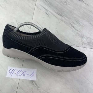 Dansko Womens 41/10.5-11 Alice Slip On Sneakers Black Leather 4454369336 Shoes - Picture 1 of 14