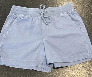 Orvis Women's Casual Cotton Blend Drawstring Shorts Pull-on Blue Small New NWT - Picture 1 of 14