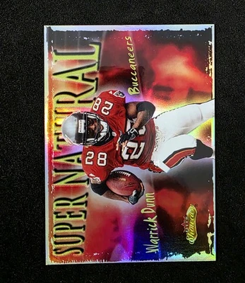 Fleer Showcase #10 SN Warrick Dunn 2000 inserto holográfico súper natural Foto 1 de 2