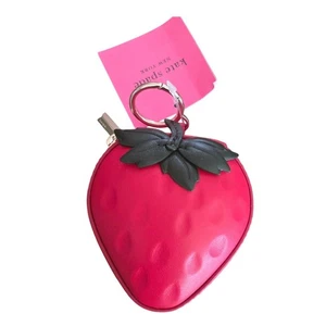 RARO DIFÍCIL DE ENCONTRAR Kate Spade Fresa Monedero Llavero Bolso Dije Lindo Divertido Novedad Nuevo con Etiquetas - Imagen 1 de 4