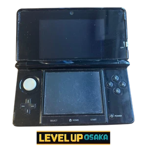Nintendo 3DS Schwarz Konsole Stylus Japanische Version mit Ladegerät - Bild 1 von 3