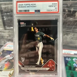 2025 Topps Now Roman Anthony Call-Up #494 Medias Rojas RC Walk-Off 1er éxito /25 🔥⚾️🔥 - Imagen 1 de 2