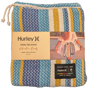 Neu Hurley Packbarer Handtuch Rucksack Sandabweisend Neu mit Etikett 40”x 72” vielseitig - Bild 1 von 5