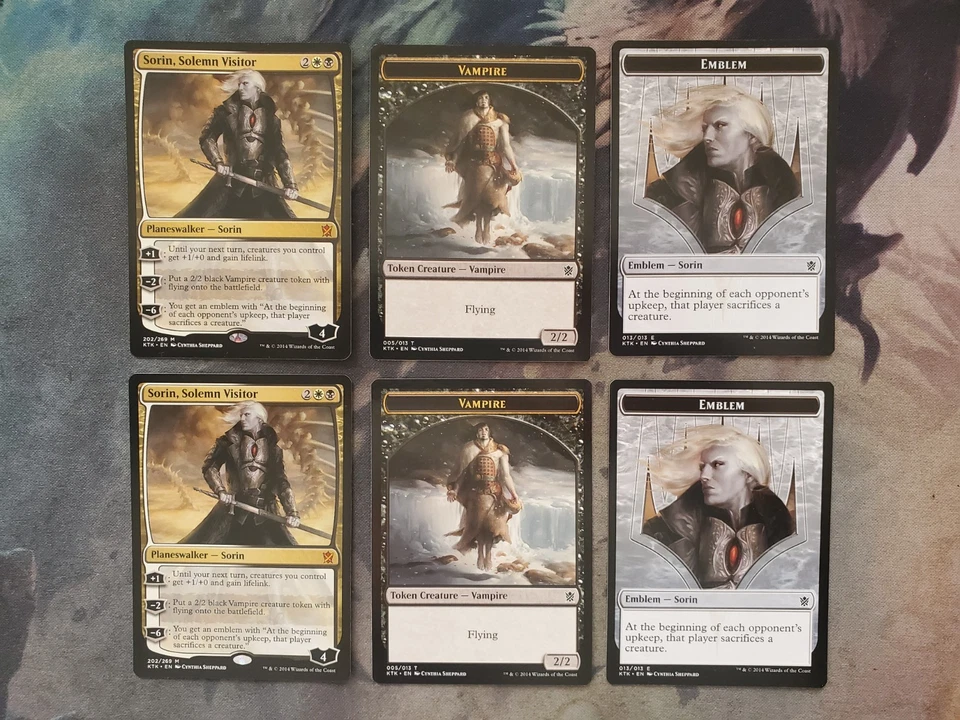 Sorin, Solemn Visitor w/ Vampire Token & Emblem (KTK) - Image 1 of 1