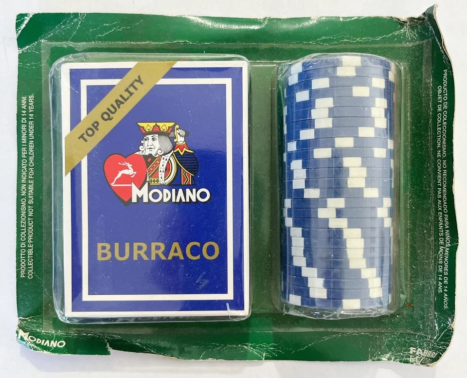 Hn modiano Cartes Burraco Top Quality Avec Jetons AC026 - Image 1 of 1