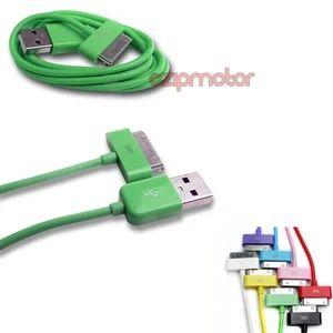 20X 10FT 30PIN USB SYNC DATA CHARGER GREEN DOCK CABLE IPHONE 4S IPOD TOUCH IPAD - Photo 1/1