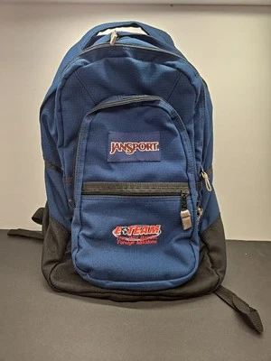 Mochila JANSPORT de colección con fondo de lona negra E Team Free Will Baptist FM Foto 1 de 4